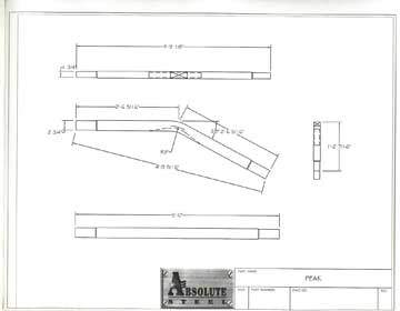 kit home steel frame roof peak