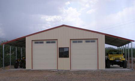 Dual Garage With Side Carports