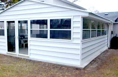 Steel patio room view 2