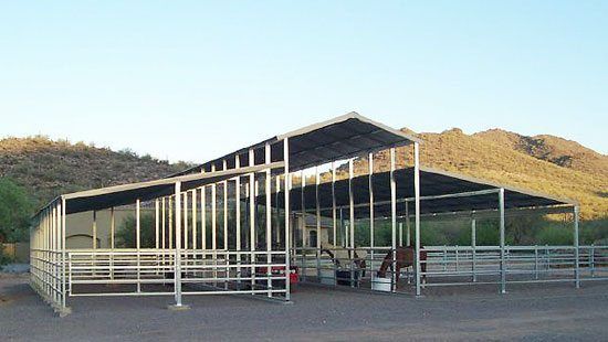 Raised Isle Open Air Horse Barn