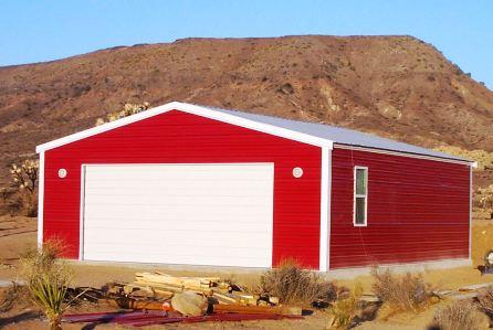 Red Metal Building