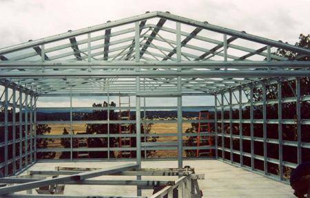 Steel Frame Prior to Panel Installation 2