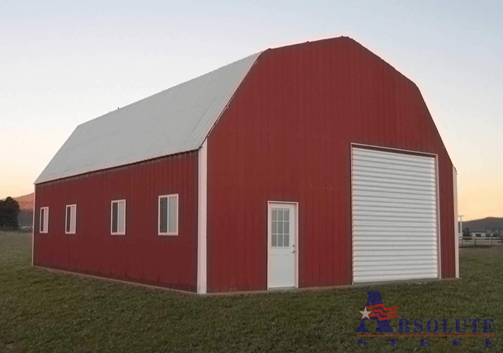 Barn Style Metal Building - The Gambrel Building Kit