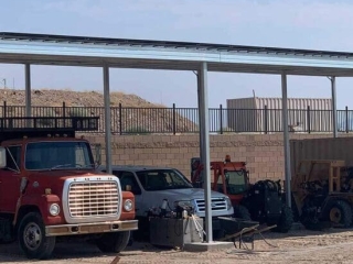 Single slope used for equipment storage Single Slope for Equipment