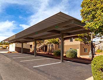 Commercial covered parking for Sedona area business