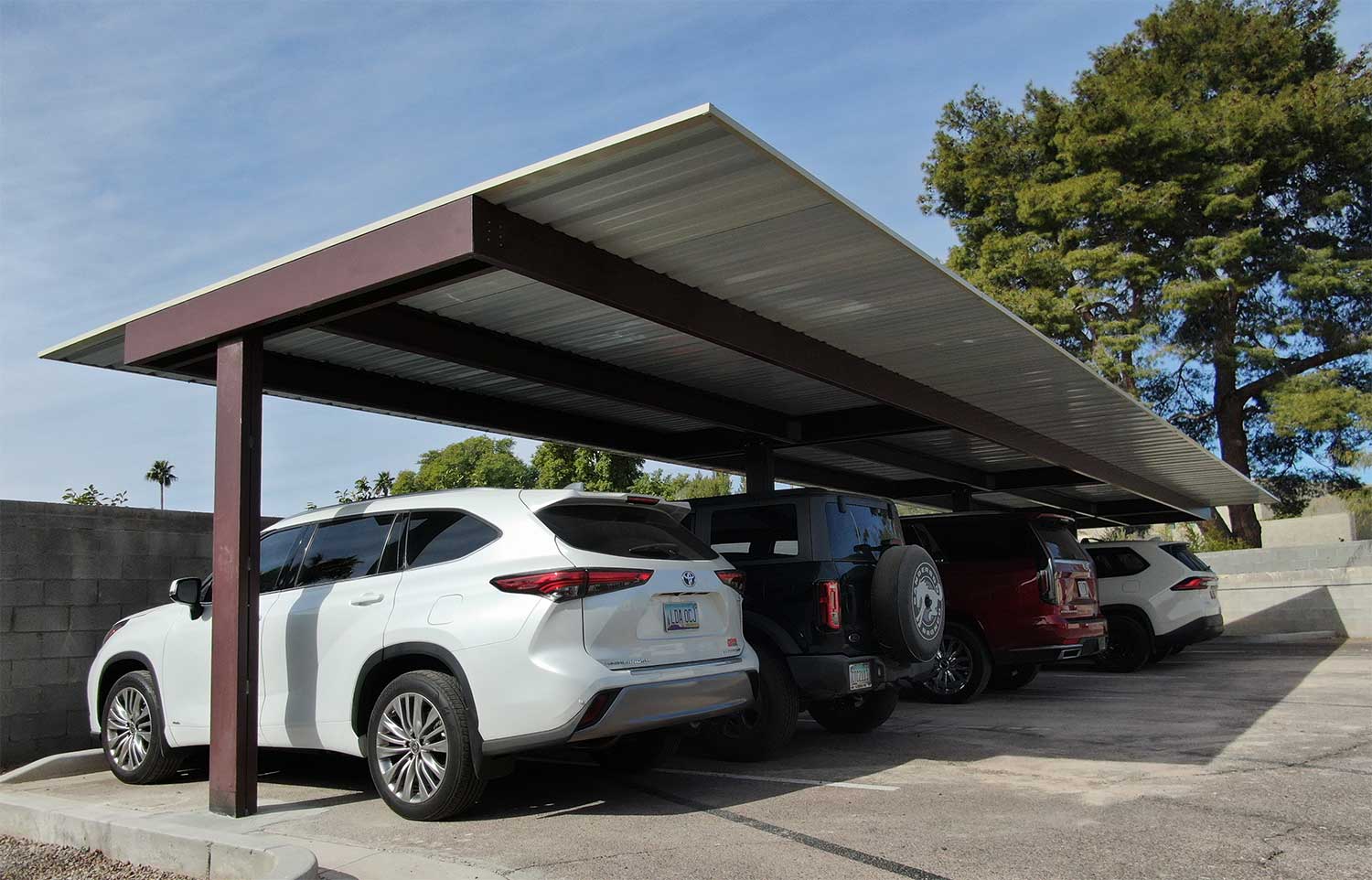 Carports for multiple vehicles